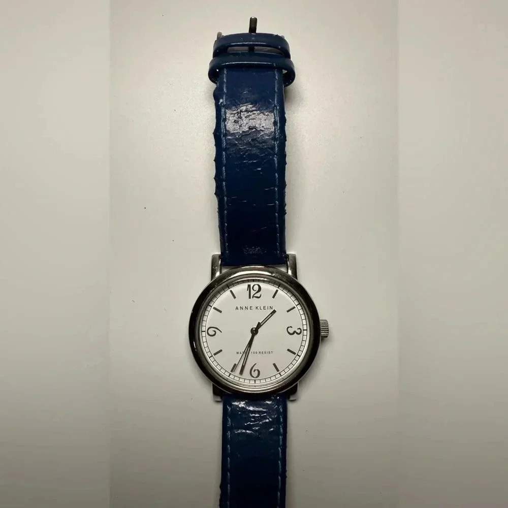Anne Klein Silver Tone MOP Dial Watch blue needs new battery’s